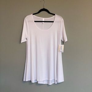 LuLaRoe PERFECT T Solid White Size XS NWT